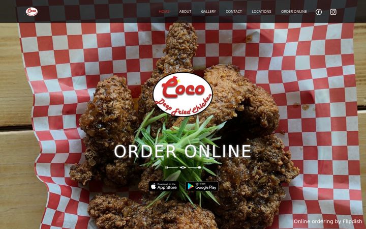 Screenshot of cocofriedchicken.com
