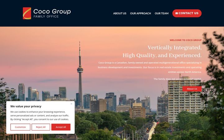 Screenshot of cocogroup.com
