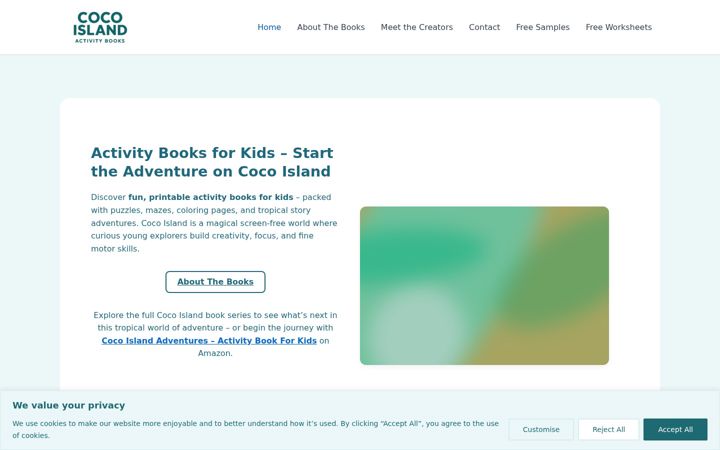 Screenshot of cocoislandbooks.com