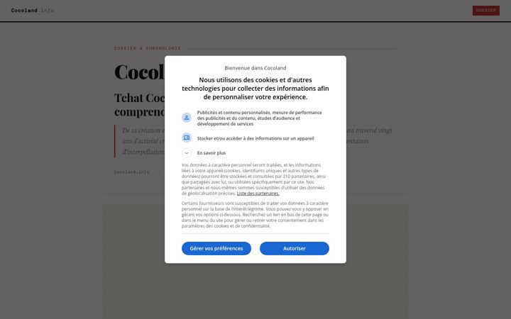 Screenshot of cocoland.info