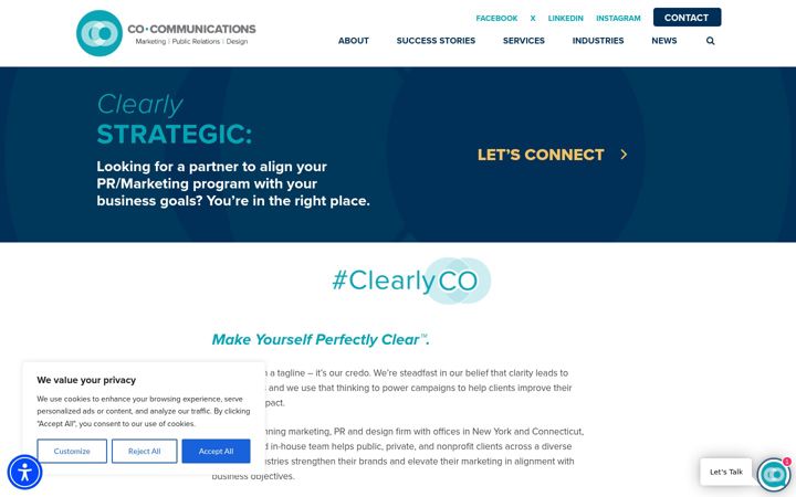Screenshot of cocommunications.com