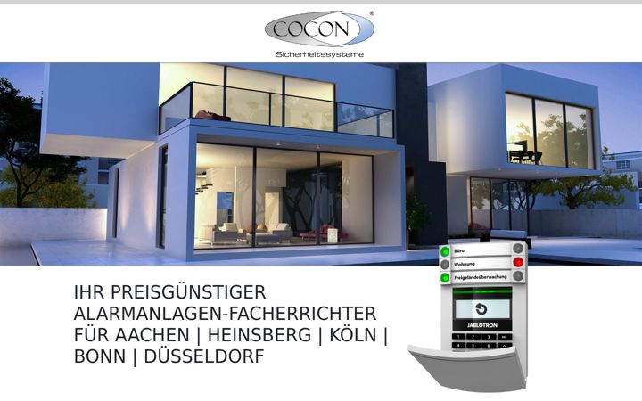 Screenshot ta' cocon-sicherheit.de