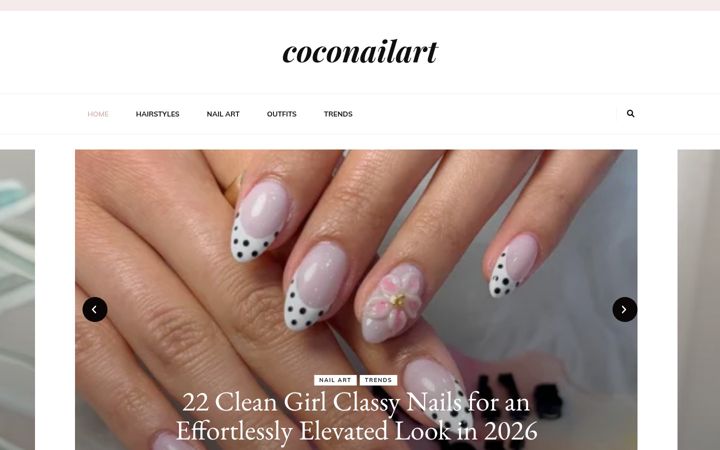 Screenshot of coconailart.com