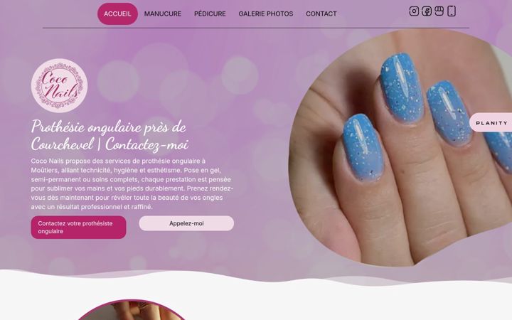 Skærmbillede af coconails73.fr