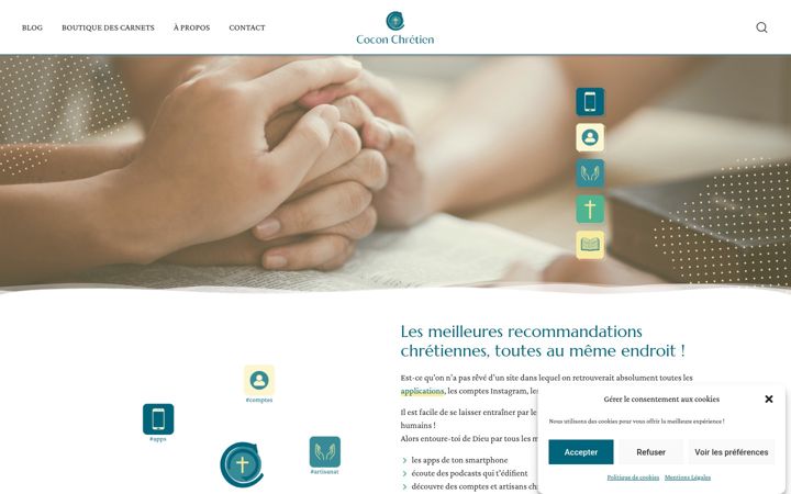 Screenshot of coconchretien.com