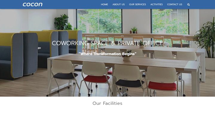 Screenshot of coconcoworking.com