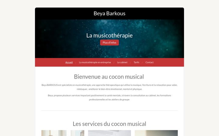 Screenshot of coconmusical.com