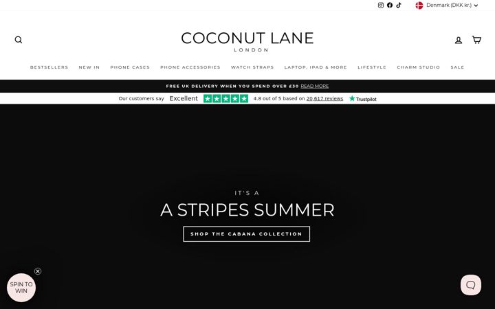 Screenshot of coconut-lane.com