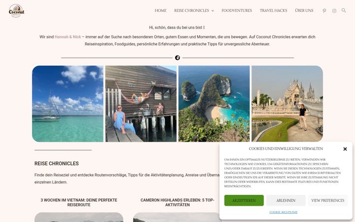 Screenshot of coconutchronicles.de
