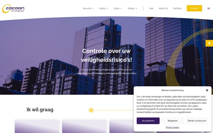 Screenshot of cocoon.nl