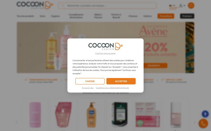 Screenshot of cocooncenter.be