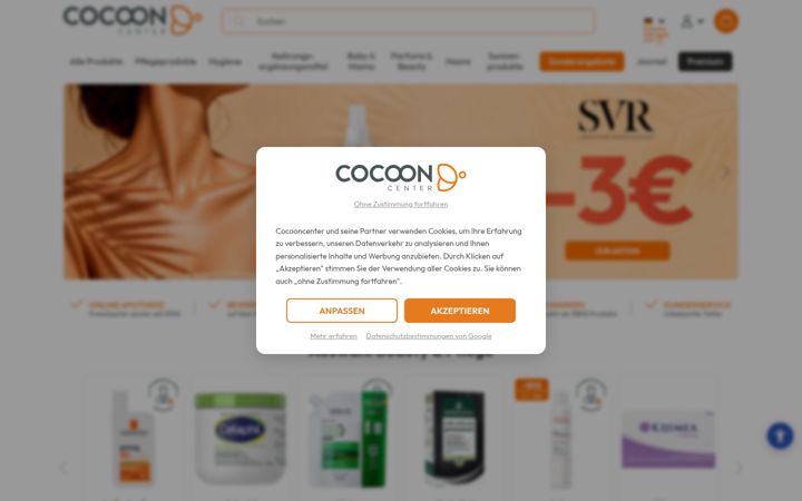 Screenshot of cocooncenter.de