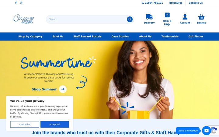 Screenshot of cocooncorporate.co.uk