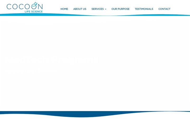 Screenshot of cocoonlifescience.com