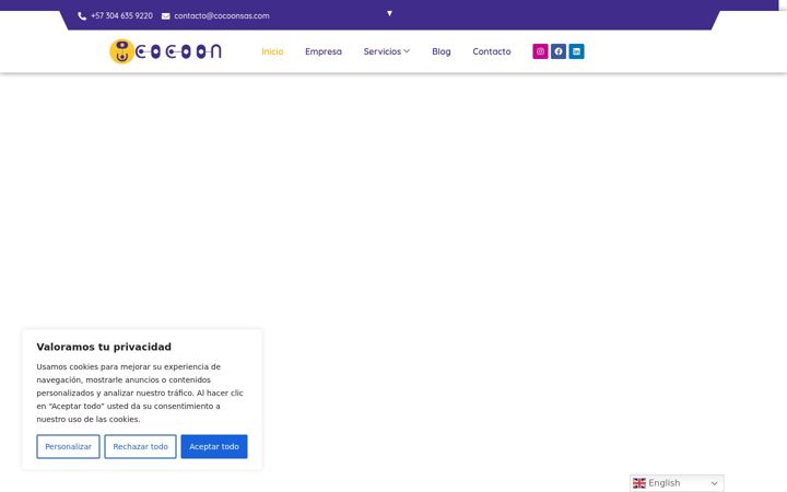 Screenshot of cocoonsas.com