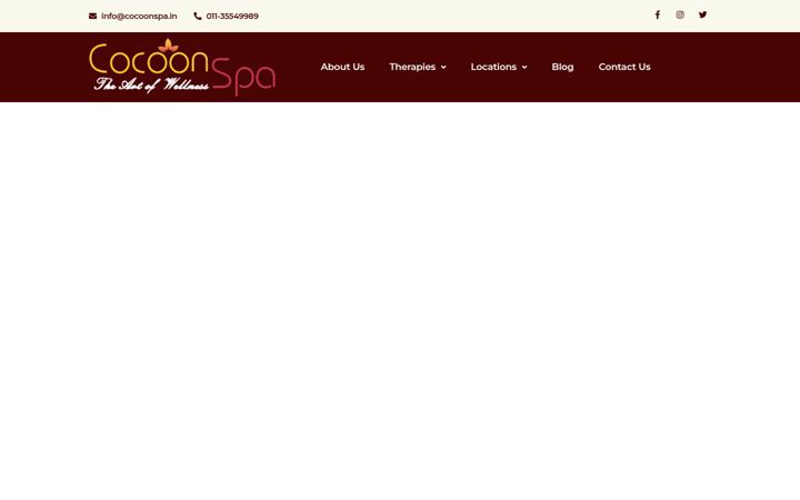Screenshot di cocoonspa.in