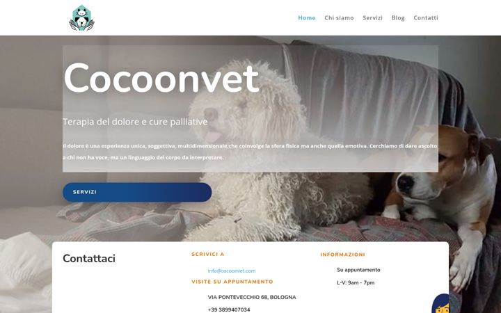 Screenshot of cocoonvet.com