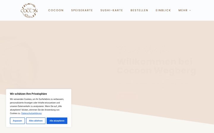 Screenshot of cocoonwegberg.de