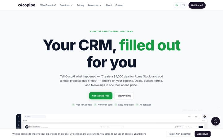 Screenshot of cocopipe.com