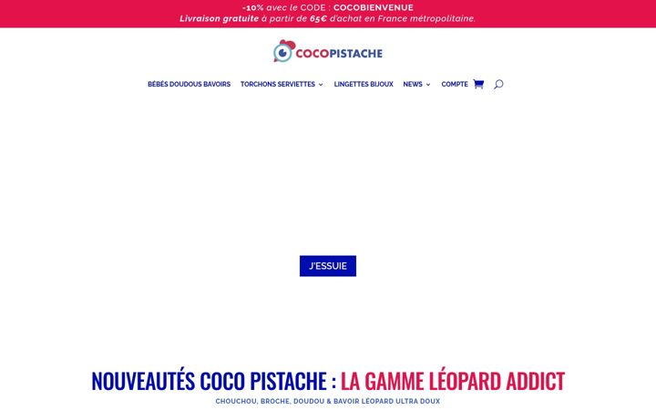 Screenshot of cocopistache.fr