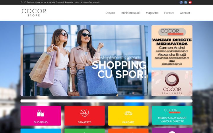 Screenshot of cocor.ro