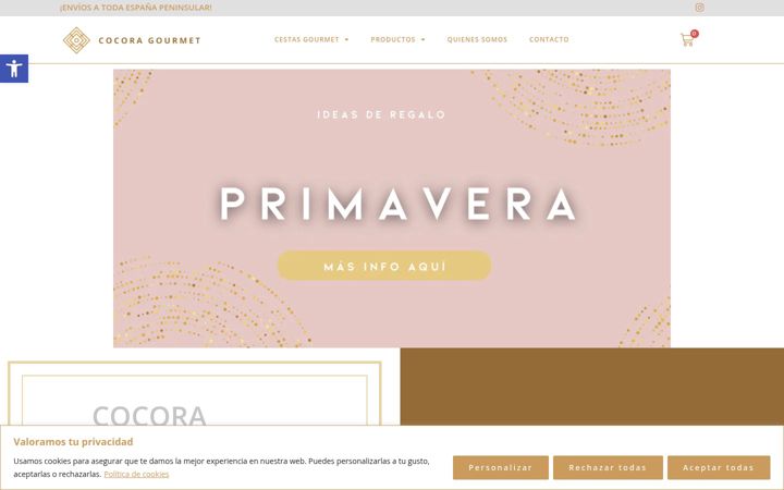 Screenshot of cocoragourmet.com