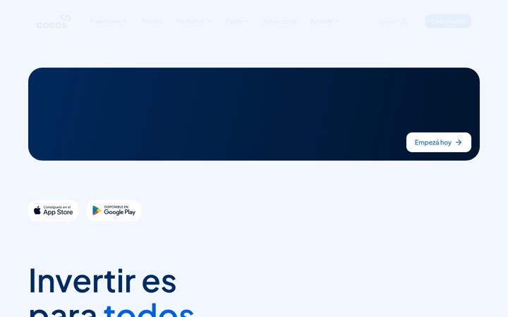 Screenshot of cocos.capital
