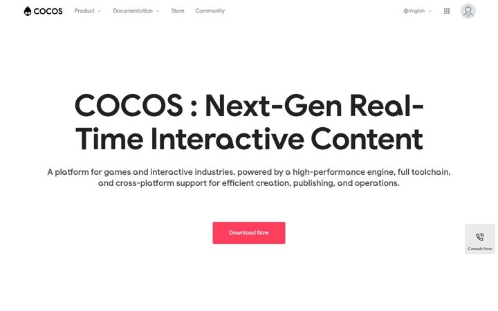 Screenshot of cocos2d-x.org