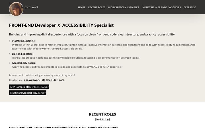 Screenshot of cocosavant.com