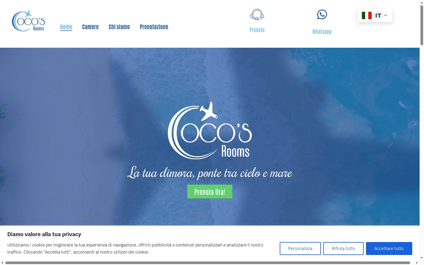 Capture d'écran de la bannière de consentement affichée avant toute interaction