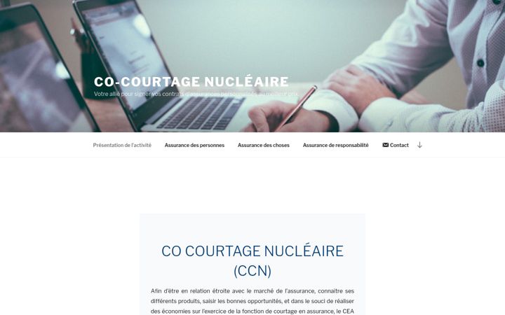 Captură de ecran a cocourtagenucleaire.fr