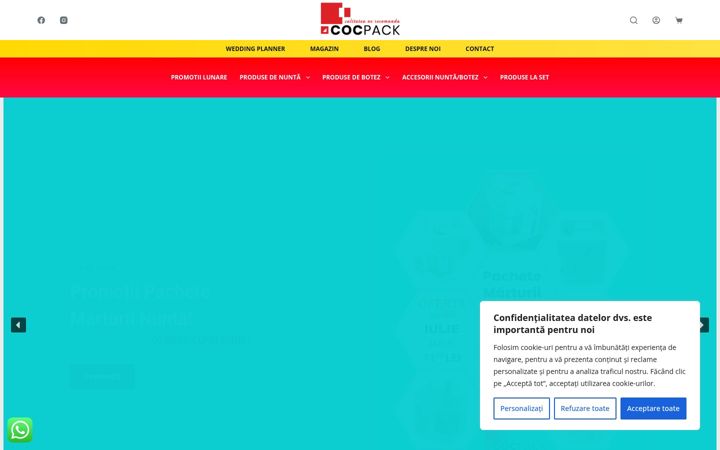 Screenshot of cocpack.ro