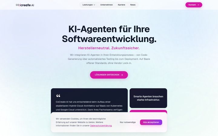 Screenshot of cocreate-ai.com