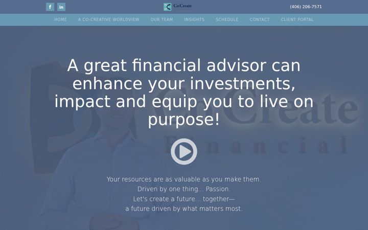 Screenshot of cocreatefinancial.com