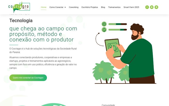 Posnetek zaslona cocriagro.com.br