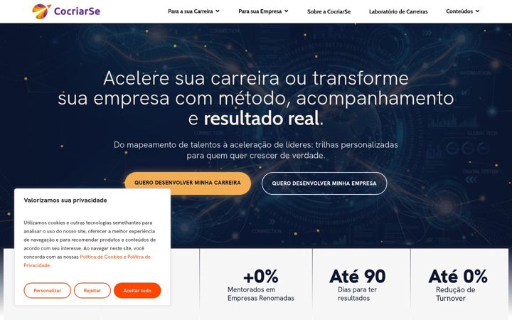 Posnetek zaslona cocriarse.com.br