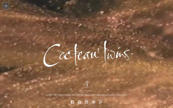 Screenshot of cocteautwins.com