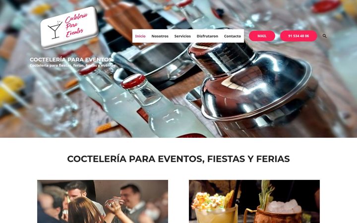 Screenshot of cocteleriaparaeventos.com