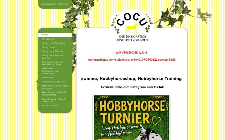 Screenshot of cocu-der-kinderpferdeladen.de