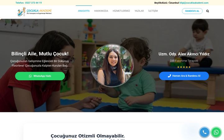 Screenshot of cocuklaakademi.com