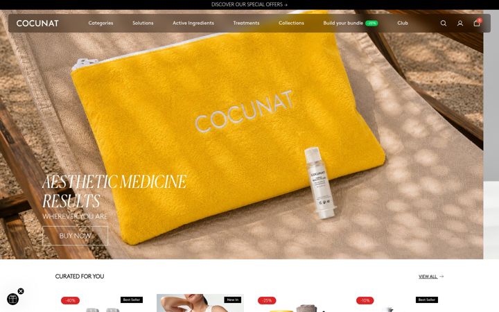 Screenshot of cocunat.com