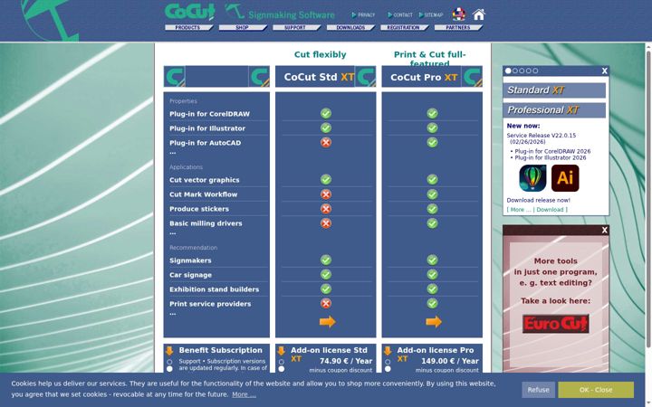 Screenshot of cocut.com