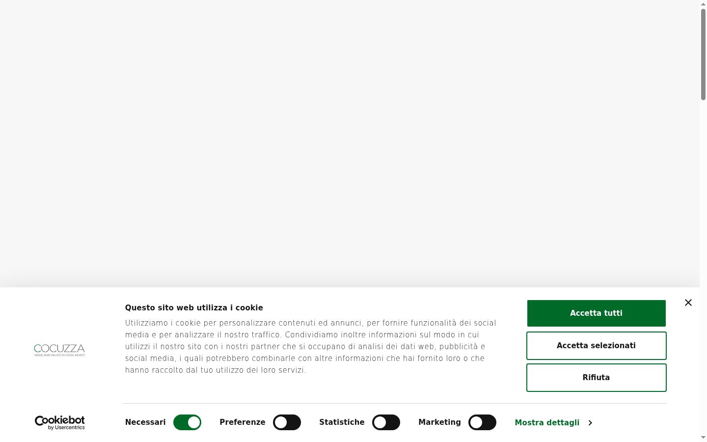 Screenshot van de toestemmingsbanner zoals getoond vóór enige interactie