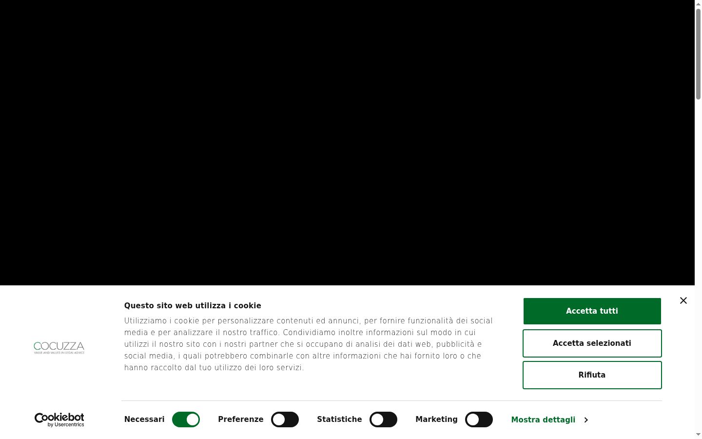 Snimka zaslona bannera za privolu prikazanog prije bilo kakve interakcije