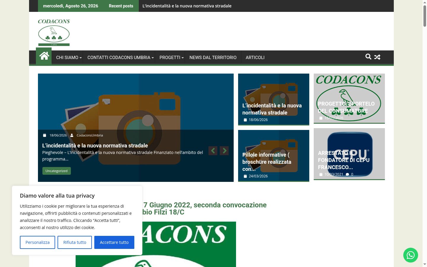 Capture d'écran de la bannière de consentement affichée avant toute interaction