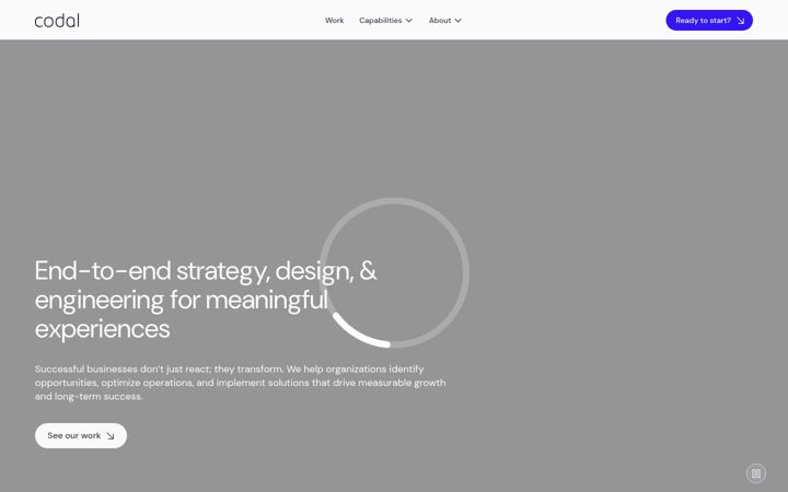 Screenshot of codal.com