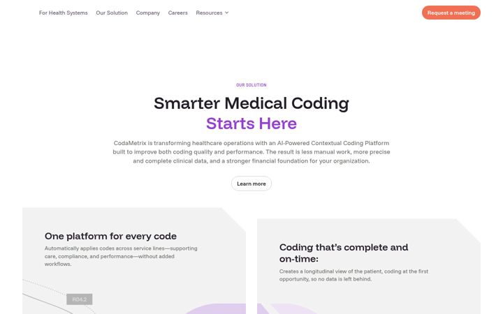 Screenshot of codametrix.com