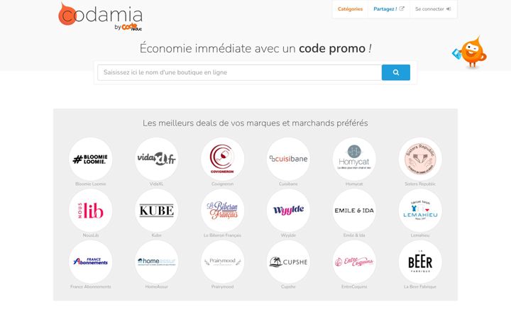 Screenshot of codamia.com