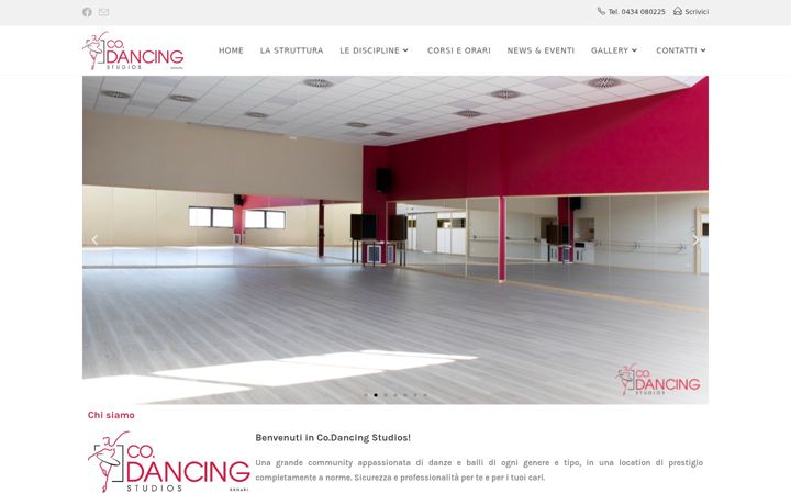 Screenshot του codancingstudios.it