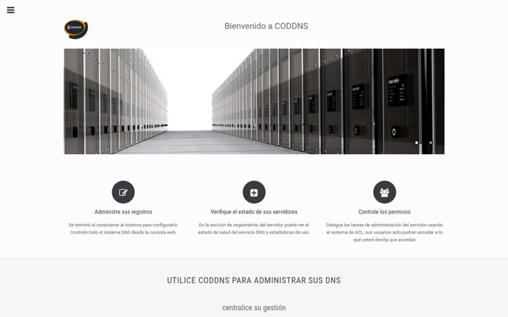 Skärmbild av coddns.es